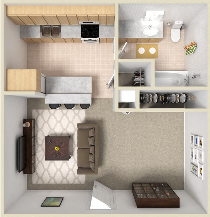 Floor Plans of The 95 Apartments in Las Vegas, NV